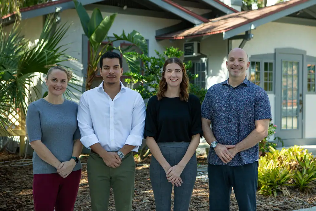 The team of licensed clinical psychologists at the Davenport Psychology office in Sarasota, Florida.