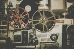 Vintage projector reel