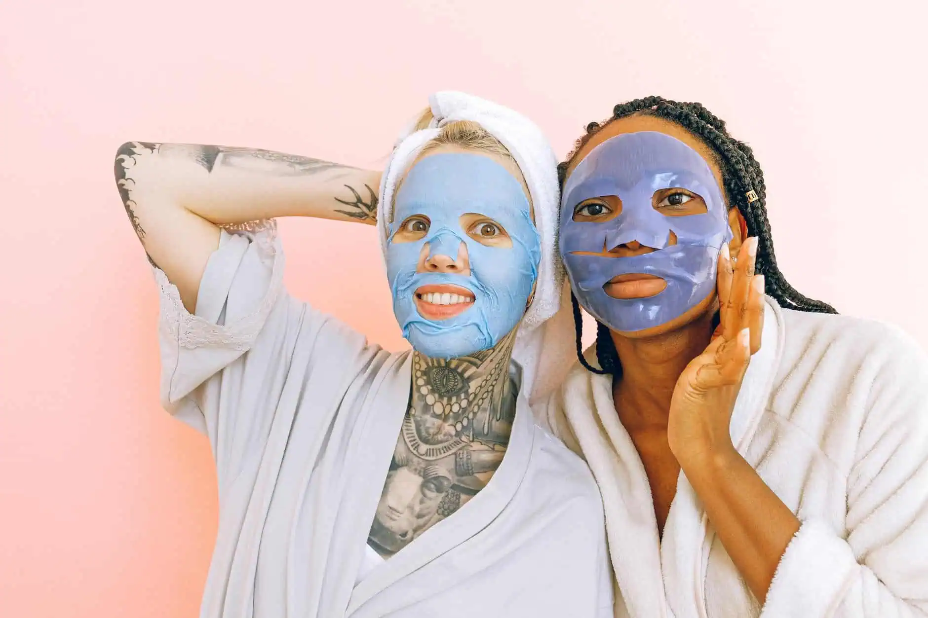 women with face masks