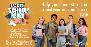Group of teens holding books promoting gifted student therapy in Sarasota and Venice with Dr. Keri Downs, licensed psychologist