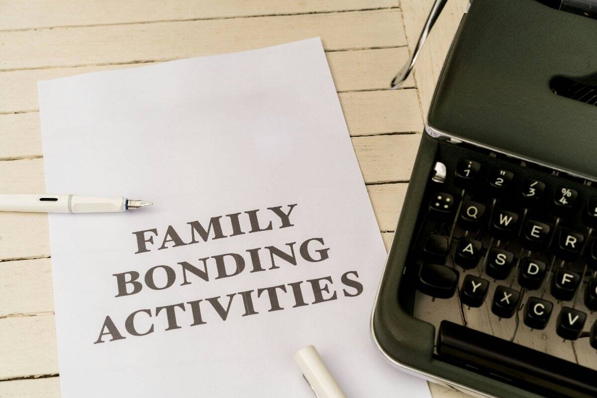 A family engaging in a structured activity plan