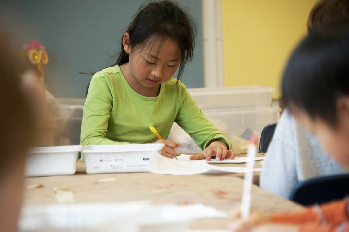Illustration of a gifted ADHD child engaging in a learning activity