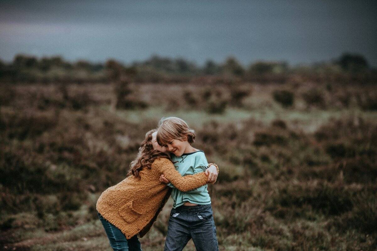 Parent and child sharing a happy moment