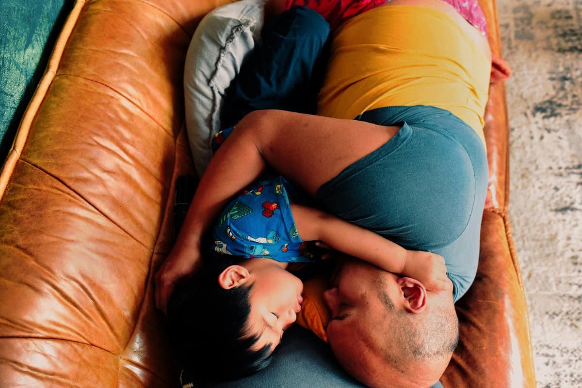Exhausted parents needing to reconnect