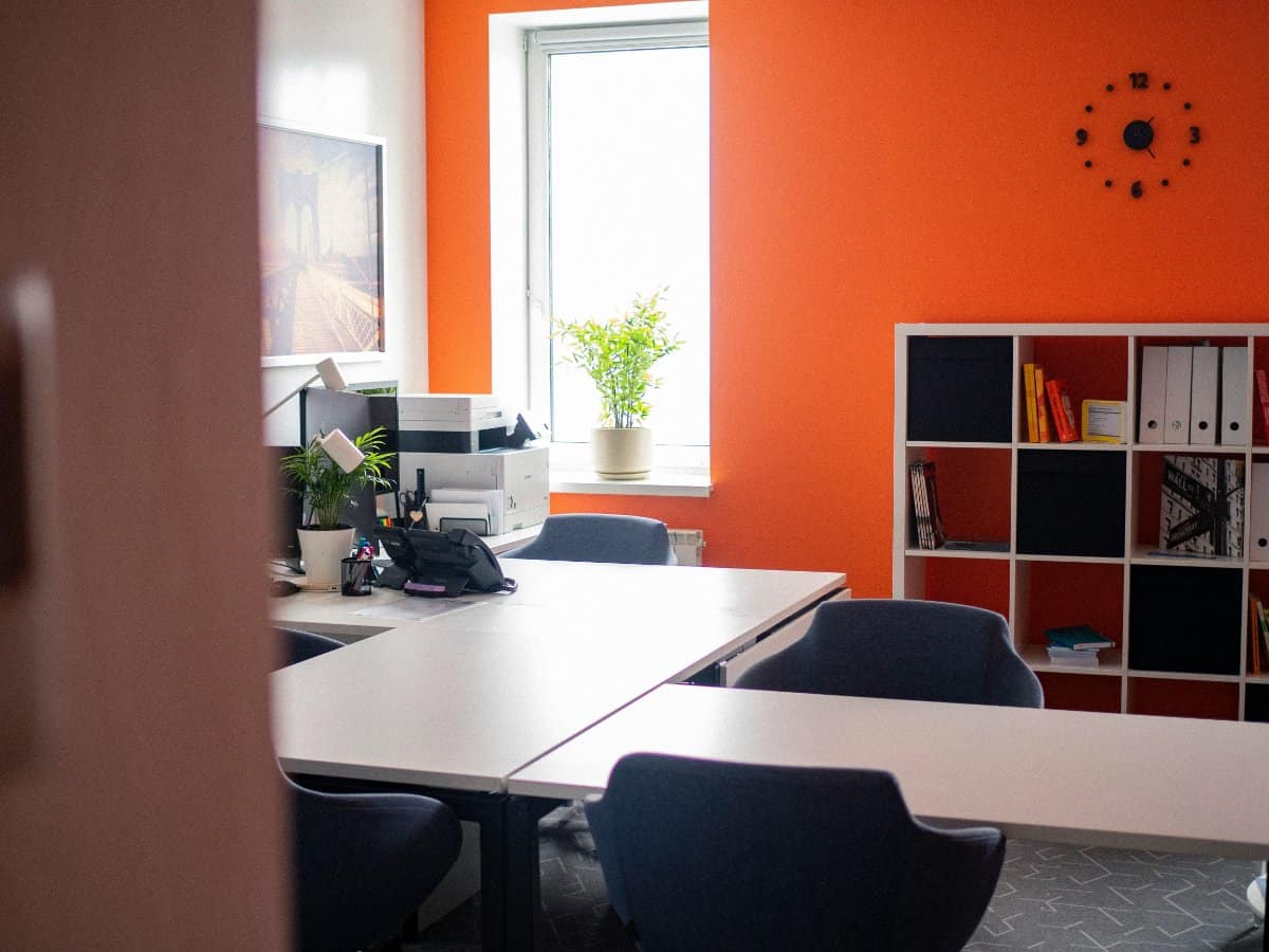 An office environment promoting mental health and support through resources