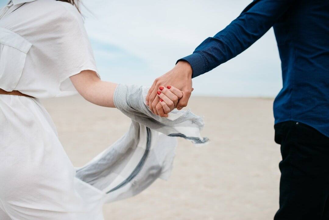 Couple having a deep conversation