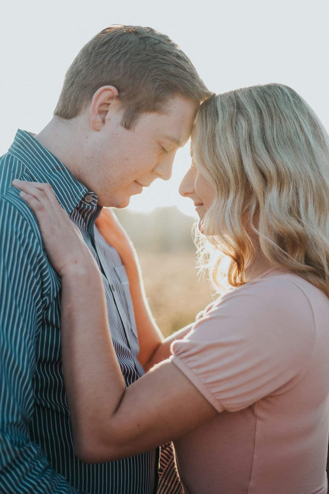 Couple communicating