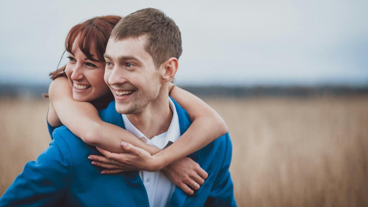 Couple engaged in premarital counseling session