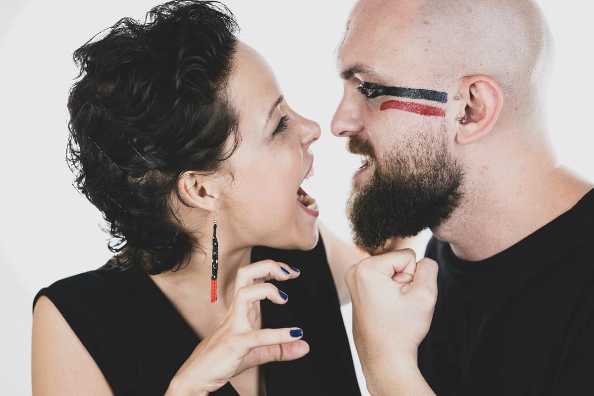 Couple working through a disagreement