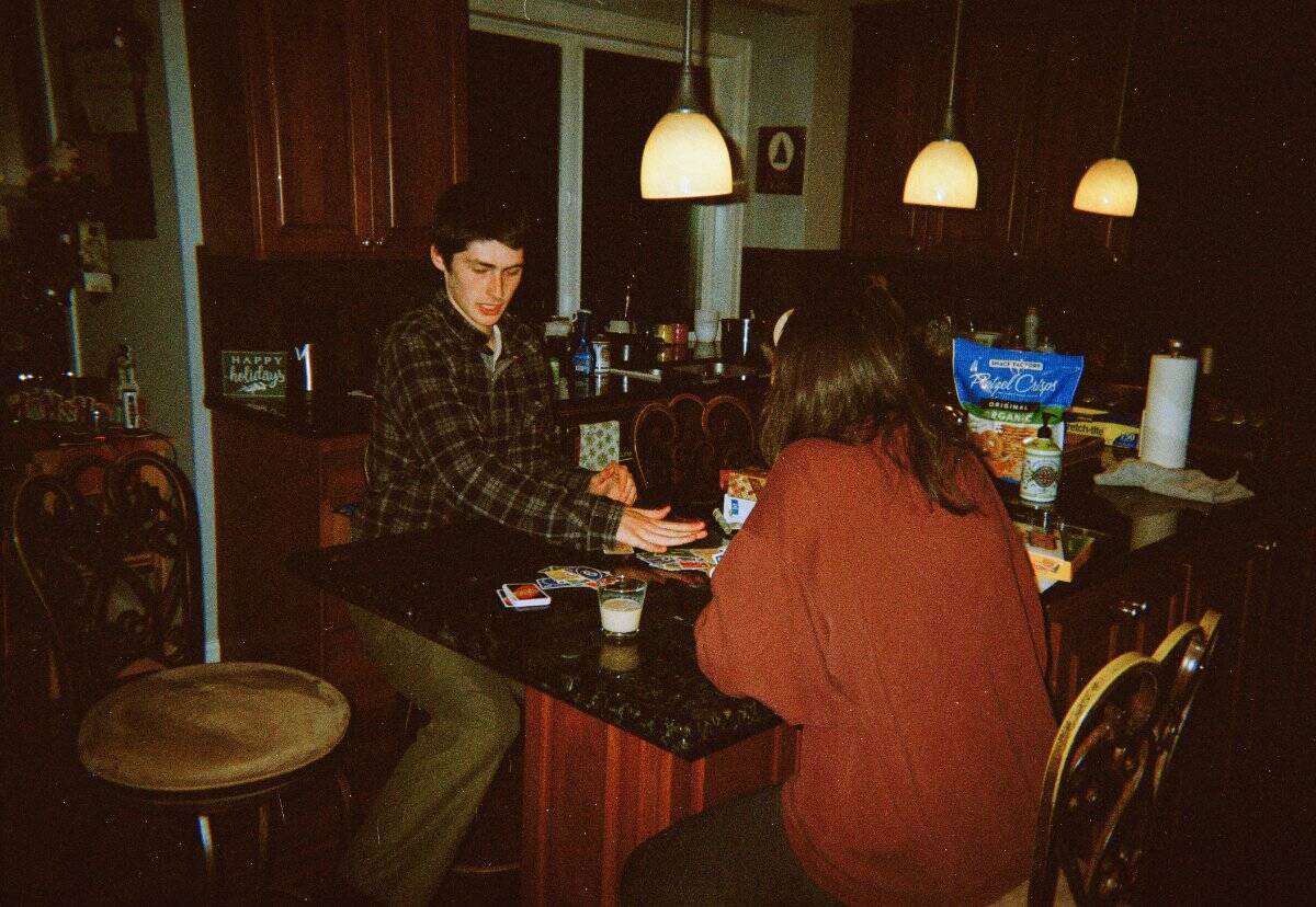 Family having an open conversation at the dinner table