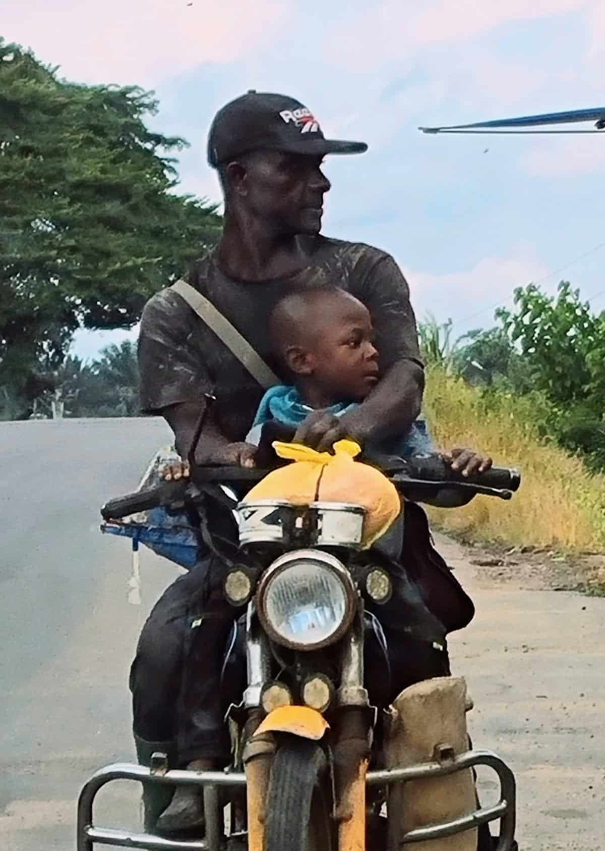 Father comforting his child, creating a sense of security